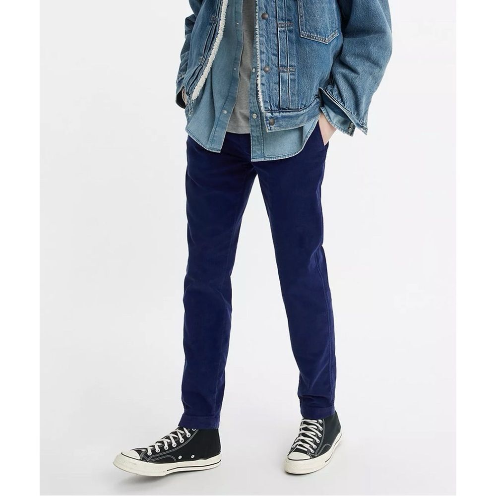 LEVI'S Premium XX CHINO STANDARD TAPER FIT CORDUROY MEN'S PANTS in Blue Size 32